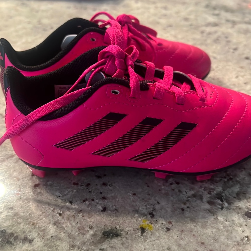 Adidas kids cleats size 12 like new.
